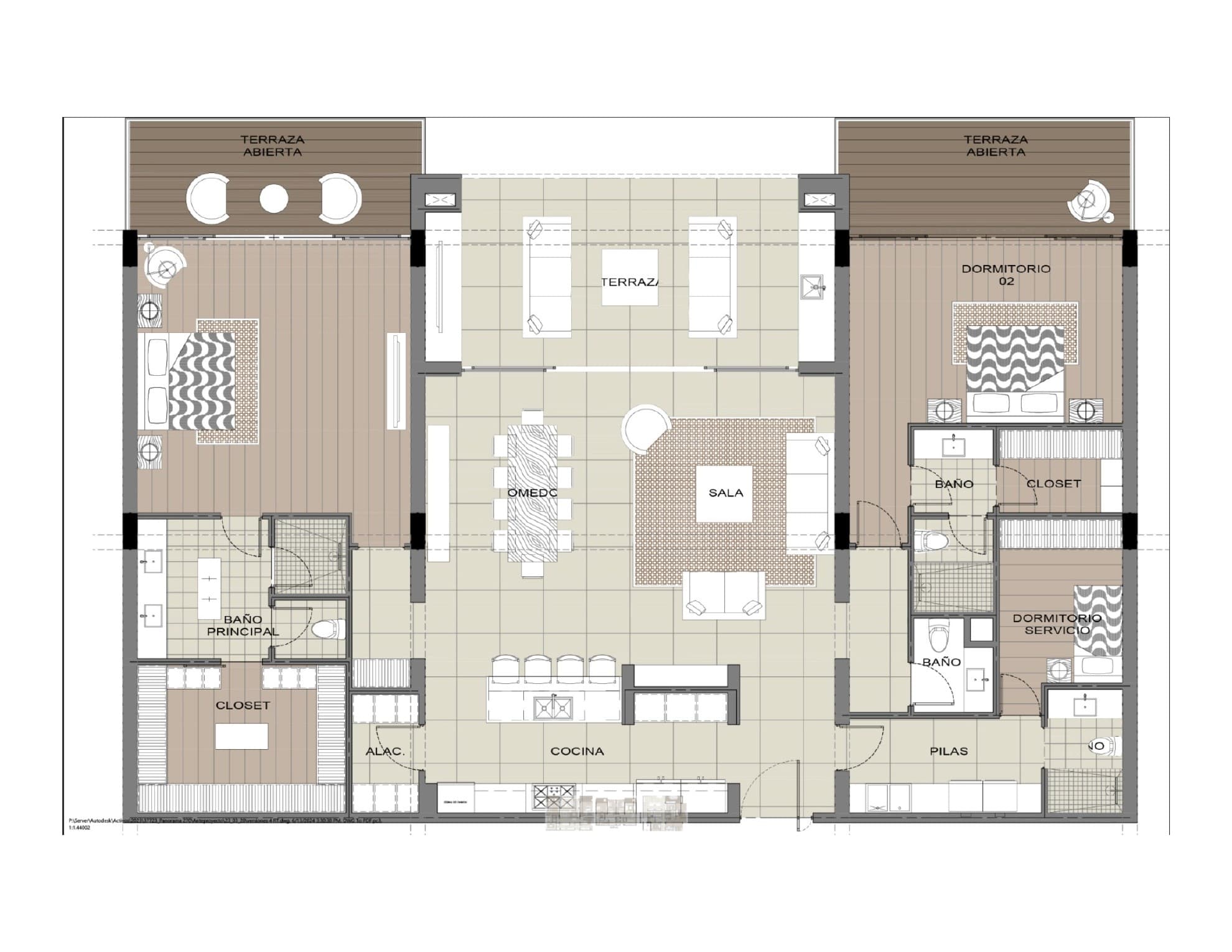 Center Unit B floor plan
